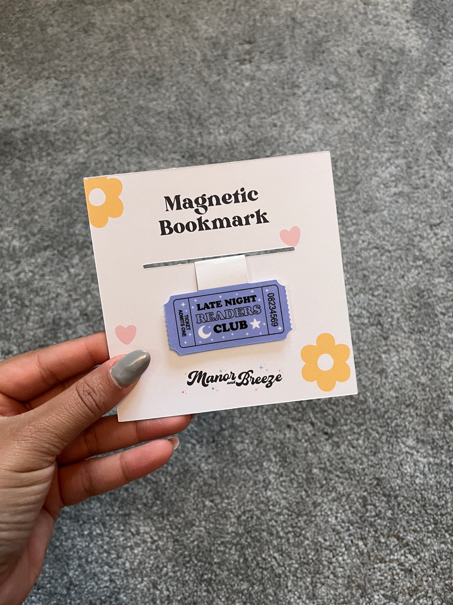 Late Night Readers Club Magnetic Bookmark