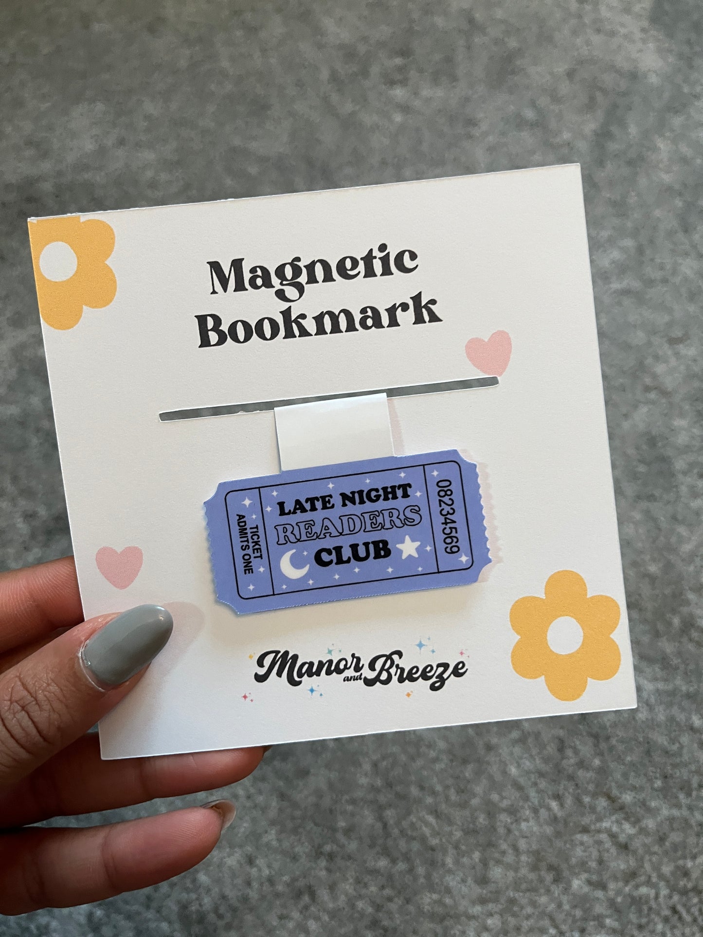 Late Night Readers Club Magnetic Bookmark