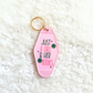 Just A Girl and Her Books Keyring