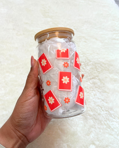 One More Chapter Glass Can