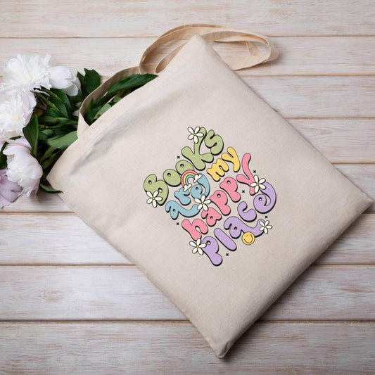 Books Are My Happy Place Tote
